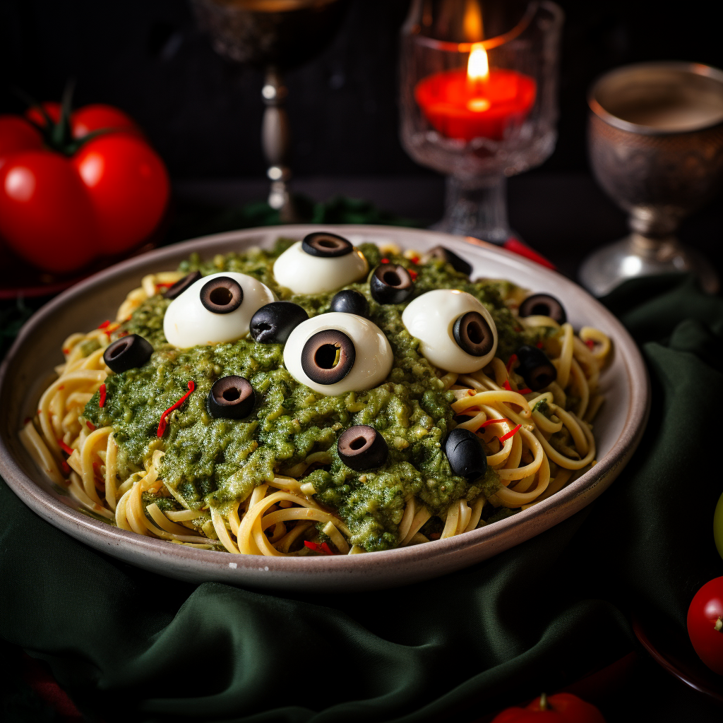 Vegan Monster Eyeball Pasta A Halloween Delight