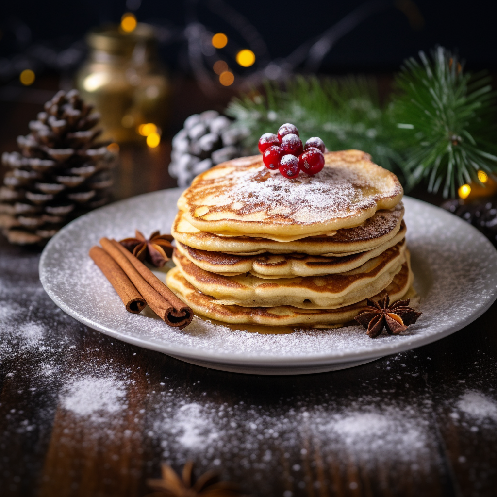 vegan eggnog pancakes